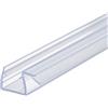 Gedotec Guarnizione di ricambio 90° per doccia 10 - 12 mm Guarnizione in vetro per pareti divisorie in vetro | Guarnizione per box doccia con 2000 mm | PVC trasparente | 1 pezzo