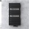 doporro Scaldasalviette da Parete per Bagno 100x50 cm, Radiatore Termoarredo Piatto in Acciaio ad Acqua Calda, Attacco Basso Centrale, Colore Antracite