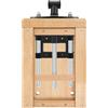 SAUADY Morsa per legno a morsetto anteriore per falegnameria, falegnameria, fai da te, officina, con distanza centrale di 15 cm, 20 kg, portata massima: 5,3 kg, peso: nero e argento