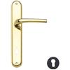 Thema - Maniglia con PLACCA Serie Mira Finitura in Oro Lucido Foro Yale