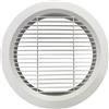 YUNHEST Design con feritoia Diritta da 250 mm, in plastica Bianca, Rotonda, a Prova di Insetti, griglia di Ventilazione, Presa d'Aria, Presa d'Aria condizionata.(250mm)