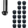 Zoyay Nero Metà Sferico Estremità Tappi di Plastica Rotonda/Tappo Terminale di PE Rotondi Inserti da Tubo Per Gambe di Tavoli,Sedie,Mobili & Vari tubi metallici ferro ecc-40mm_16pcs