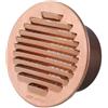 Generico Griglia di Ventilazione Rotonda in Rame DN 120, Finitura Ramata