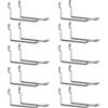 bricoleva.it Ganci per Pannelli Forati per Attrezzi e Utensili, Ganci per Parete Forata Officina e Garage, Supporti per Espositori e Organizzazione, Porta Attrezzi Scaffali e Negozi, (10 Pezzi, 5 cm.)
