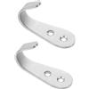 NIYANGLE Ganci per Scala Letto a Castello in Metallo Inox 3 Mm Spessore, Set 2 Pezzi Staffa di Fissaggio Stabile, Accessori Multifunzionali per Scale a Parete e Letti a Soppalco,
