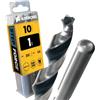 Amboss Werkzeuge 10 punte elicoidali Step Force Ø1 mm - HSS-G DIN 338 per acciaio, acciaio da costruzione, alluminio, metalli non ferrosi, legno, profilo esagonale per trapano, trapano a batteria