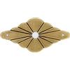 Tiazza 10 rondelle in ottone per decorazione di mobili, accessori hardware in ottone (bronzo)