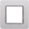 Electron PLACCHE IN VETRO, 2 MODULI/POSTI, COLORE BIANCO, COMPATIBILE CON VIMAR PLANA, DESIGN ELEGANTE E MODERNO, PER INTERRUTTORI/PRESE, SERIE CIVILE