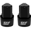 HGTYBCAR Batteria agli ioni di litio ricaricabile universale da 12 V e 1500 mAh, compatibile con avvitatore elettrico, trapano elettrico, mini smerigliatrice angolare.(2 Battery)