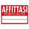 Printix.it PRINTIX Cartello Affittasi In Polipropilene (PP) Di Spessore 1 mm Stampato Con Tecnologia UV Resistente Alle Intemperie Visibilità A Distanza 25cm X 35cm (Affittasi Posto Auto)