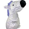 HOME ZEN HOUSEHOLD LINEN Fermaporta pavimento pesante stoffa animali bambini design moderno decorativo gatto sacco sabbia peso 0,8kg (Zebra lilla)
