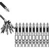 ZFEZYXA Set di punte per trapano per cacciavite magnetico ad alta resistenza, set di punte per cacciavite magnetico universale elettrico antiscivolo (50 mm-10 pezzi)