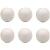 HDJNal Set di 6 pomelli in ceramica bianca a forma di sfera con viti, diametro 33 mm, maniglie rotonde vintage per mobili da casa e ufficio, mobili da cucina, cassetti e ante