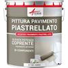 ARCANE INDUSTRIES Vernice per piastrelle pavimento, a base di resina epossidica - Arcapoxy Pavimento Piastrellato - 10 kg (fino a 50 m² in 2 strati) Bianco - RAL 9003
