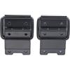 HADTILHXW 20 Pz 6 Fori Decorazione Armadio Mobili Cerniera Flight Case Porte Cassette degli attrezzi Armadietto Supporto Cerniera Valigia Montaggio Air Box Accessori(Black 20pcs)