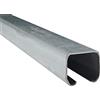 SCHARTEC Binario scorrevole per porta scorrevole in acciaio, 2 m, binario per esterni, cortile, cancello d'ingresso, guide per un facile movimento della porta
