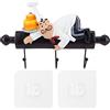 HERCHR Ganci adesivi da parete, ganci per asciugamani Fat Chef Ganci da parete per la decorazione del ristorante dell'hotel della cucina(#1)