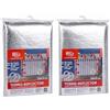 Generico Pannello Termoriflettente 120x70 cm per Termosifoni Isolante in Alluminio con Spessore 3 mm Universale e Ritagliabile Include 2 Ganci di Fissaggio Riduce la Dispersione di Calore (2)