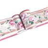 WDragon Adesivo da parete con motivo floreale rosa, per bagno, cucina, soffitto, paraschizzi, piastrelle, impermeabile, rimovibile, 10 cm x 10 m