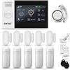 HUXGO® HXA007 Antifurto casa wireless WiFi + GSM 4G con sirena | Kit allarme casa senza fili: 5x rilevatori di movimento, 5x sensori di allarme per finestre/porte | Allarme Casa, Appartamento
