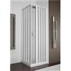Generico Box Doccia PVC 90x90 cm Classico con Vetro Chiaro e Apertura Totale Parigi