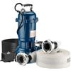 Wiltec Pompa sommersa acque nere 550 w Portata 10000 l/h, tubo da 20 m Pompa a immersione