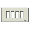 Vimar Serie 8.000 - Placca 4 Modulo alluminio pressione Serie 8000 Oro