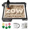 ATOMSTACK Macchina per incisione laser A20 PRO V2 Laser Cutter, macchina per incisione laser ad alta precisione per regali personalizzati, biglietti da visita, legno, metallo, acrilico, pelle