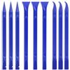 Mozeat Lens Strumento per la pulizia delle fessure dell'auto, 9 pezzi, raschietto in plastica antigraffio per spazi ristretti, multiuso, piccolo raschietto per la rimozione di adesivi, per cucina, fessure, cibo,