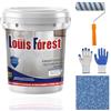 Gienslru Louis Forest Vernice epossidica colorata per pavimenti, vernice epossidica per pavimenti in calcestruzzo, rivestimento per pavimenti in resina epossidica effetto marmo lucido, rivestimento