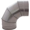 Gardens Gomito metallico 90º 150mm per riscaldamento, ventilazione ed estrazione (acciaio galvanizzato)