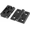 Aexit Cerniera rinforzata con testa a sfera per porta 'armadio 50mm x 50 mm ner-o 2 pezzi ID: 758168