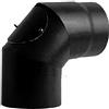 MBM Canna fumaria Curva 90 con ispezione DN 130 smaltato 600 gradi stufa a legna CE Made in Italy