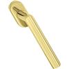 JUVA Maniglia per finestra anta ribalta maniglia per finestra in acciaio inox a forma di L WH2171 | Finestra a oliva con griglia a 90° per anta ribalta | Ottone rivestito PVD | 1 Pezzo