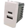 TOT ELECTRIC Presa USB tipo A + C TOT Electric Compatibile con Vimar Plana Colore Bianco Per Supporti Originali Materiale Tecnopolimero