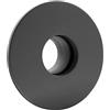 LANZZAS, prolunga per tubo per canna fumaria con rosetta a parete da Ø 80 mm a Ø 120 mm - Colore: grigio fuso | Tubo per stufa a pellet
