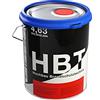 Hempel HBT Fast-Dry Alchyd 4314 | Vernice metallica grigia per acciaio e ferro | Vernice metallica RAL 7021 vernice antiruggine per interni ed esterni | primer 2 in 1 e vernice protettiva in metallo