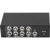Topiky Splitter Box Video BNC a 8 Porte, Amplificatore Distributore di Segnale Coassiale 1080P per Video Pubblico, Insegnamento TV, Monitoraggio Multischermo (1)