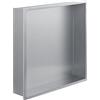 eurosanit Nicchia da Doccia da Incasso 30x30x7 cm | Acciaio Inossidabile | Mensola da Parete per Bagno | Design Moderno | Resistente all'Umidità | EUROSANIT
