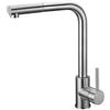 MICE COLLECTION Imex Malta - Rubinetto da cucina monocomando con doccia estraibile, rubinetto per lavello con 2 modalità di spruzzatura, rubinetto da cucina monocomando (acciaio inox) - GCE006/AC