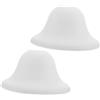 Homoyoyo Paralume Lampada Fungo in Plastica 2 Pezzi, per Lampade da Tavolo e Giardino, Design Elegante, Foro Centrale 42 MM