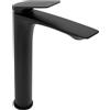 Rea - Rubinetto Bagno Lavabo Avalon Black High Miscelatore Da Bagno In Ottone Monocomando Caldo E Freddo Regolabile (Oro) 20x20x30,5cm