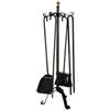 nextradeitalia 1PEZZO SET 4 ATTREZZI CON TREPPIEDI PER CAMINO - cm.55h.
