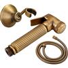 Faucet Set doccia a spruzzo per bidet in ottone anticato Bidet spruzzatore in rame Rubinetto per bidet WC Lavabo,C