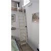 Generico Scala in legno massello per soppalco, letto a castello, cameretta, soffitta, garage, camper MAX resistenza (Altezza cm 300 / Larghezza cm 45)