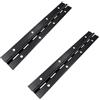 TopHomer 2 cerniere in ferro nero opaco per pianoforte, 150 x 30 mm, resistenti, cerniere continue con fori per pianoforti, ante di armadi e grandi finestre