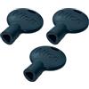 Generico ECI ELETTROFORNITURE RICAMBIO ORIGINALE NICE CHIAVE DI SBLOCCO TRIANGOLARE GRIGIO RAL7016 PPD0416A.4540 3 PEZZI
