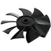 Aexit 1100W / 1500W 135mm Diametro 9 ventola di ricambio compressore d'aria ner-o ID: 539010