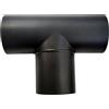 Generico Tubo a T per Stufa a Pellet in Ferro Nero Opaco Maschio Maschio Maschio Ø 80mm M/M/M MMM