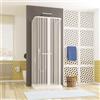 OLIMPO DOCCE - Box doccia in pvc su tre lati in pvc con ingresso centrale h185-70x70x70